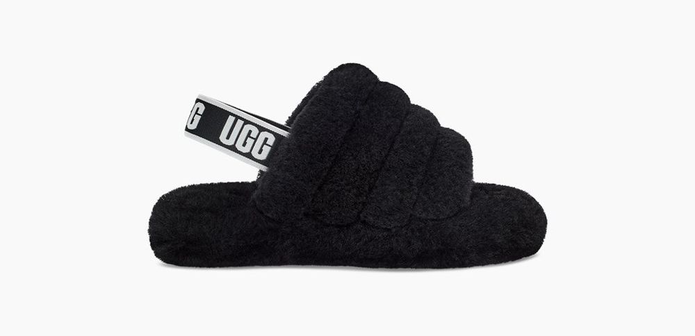 Ugg Slides Canada - Ugg Kids' Fluff Yeah Black